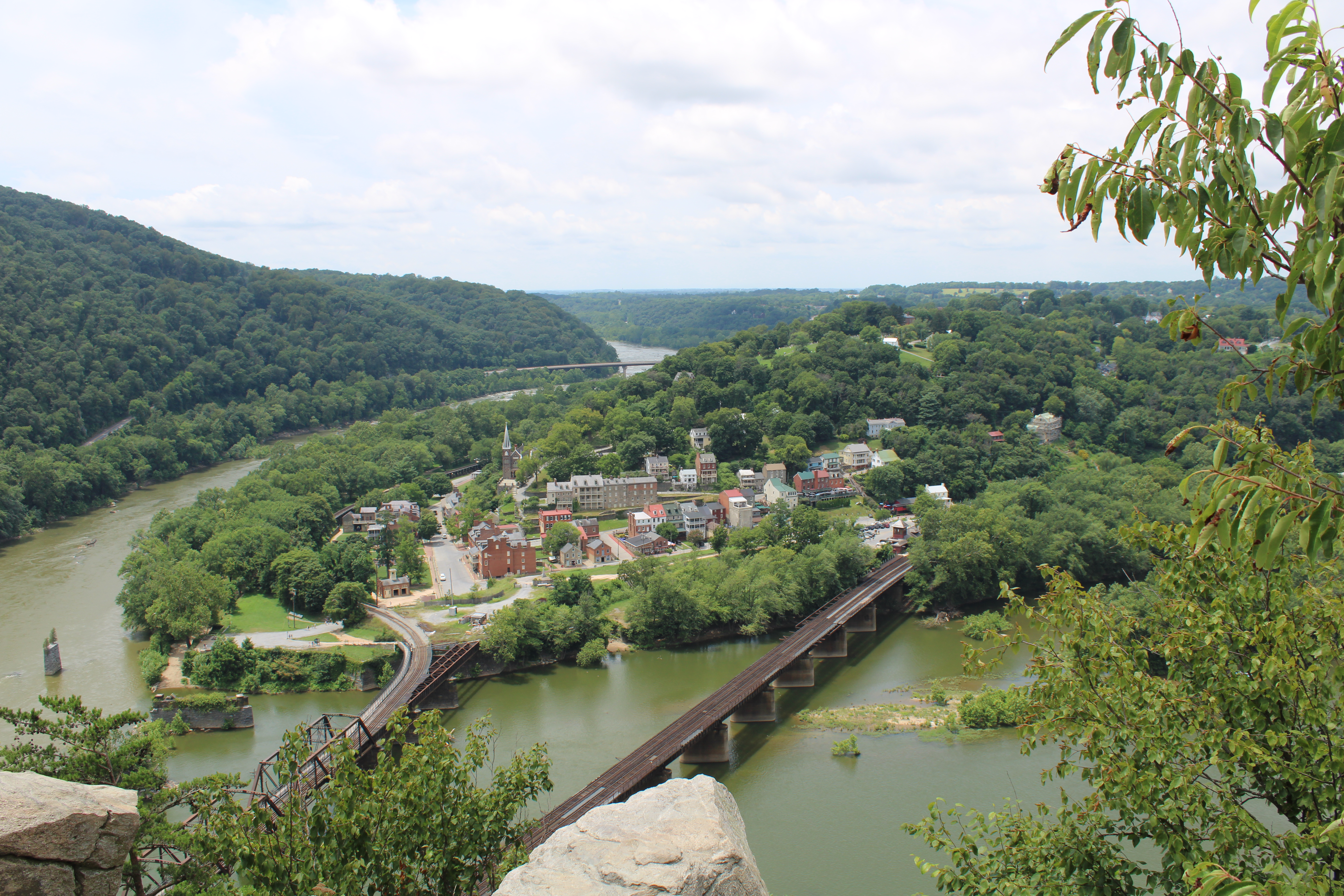 A scenic view of Harper's Ferry, WV